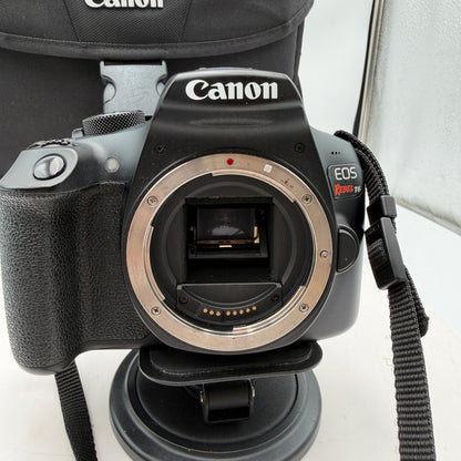 Canon EOS Rebel T6 Digital Camera Black w/ Case, Charger & 18-55mm Lens