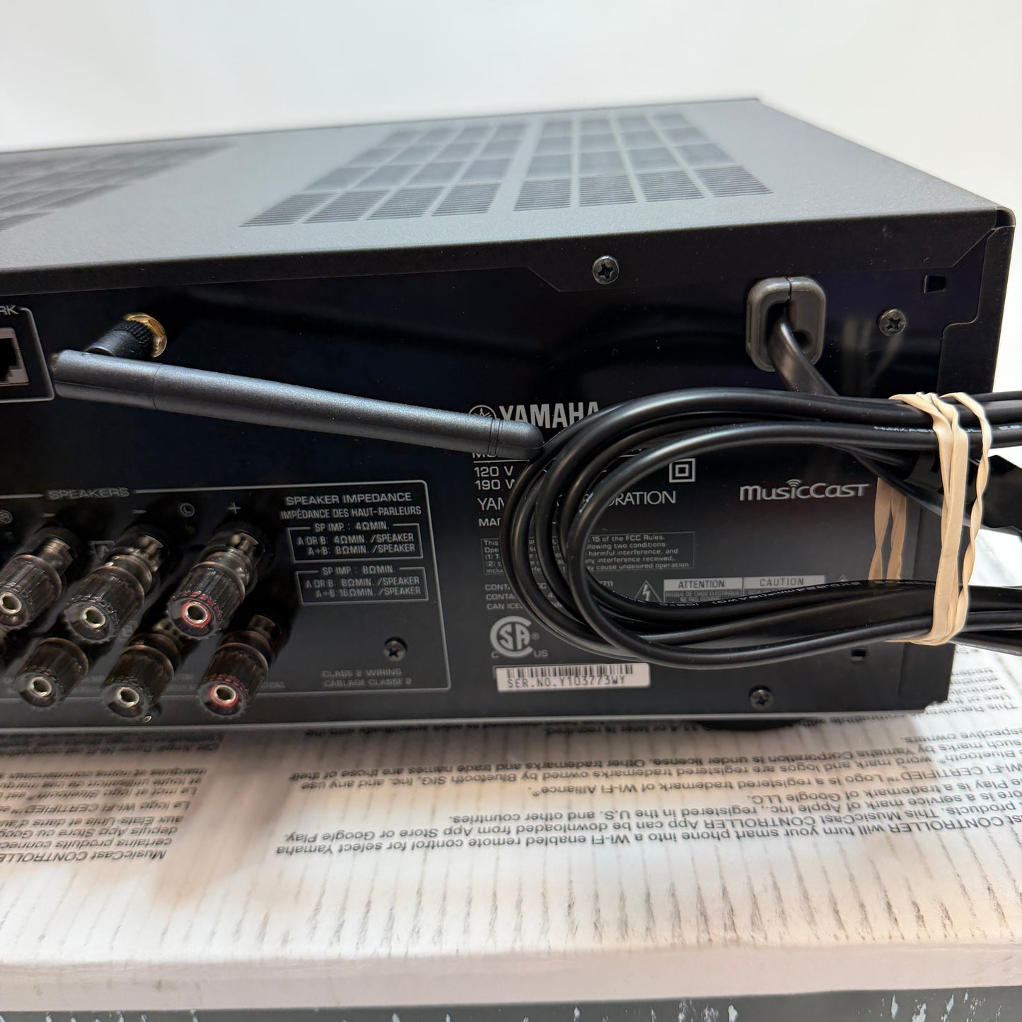 Yamaha R-N600A Receiver Black Used With Box