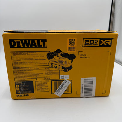DeWalt DCW220B 20-Volt Cordless Belt Sander Tool-Only Black New In Box