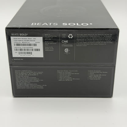 Beats Solo 3 Wireless Headphones Black In Box