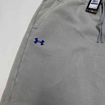 Under Armour Icon Men's Joggers XL Gray Star Patch Chenille Fleece Oversized