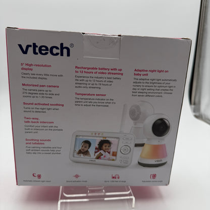 Vtech Pan 2 Camera Video Monitor VM5255-2 White New In Box