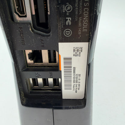 Microsoft Xbox 360 S 1439 2010 Black Console With Controller and Cables