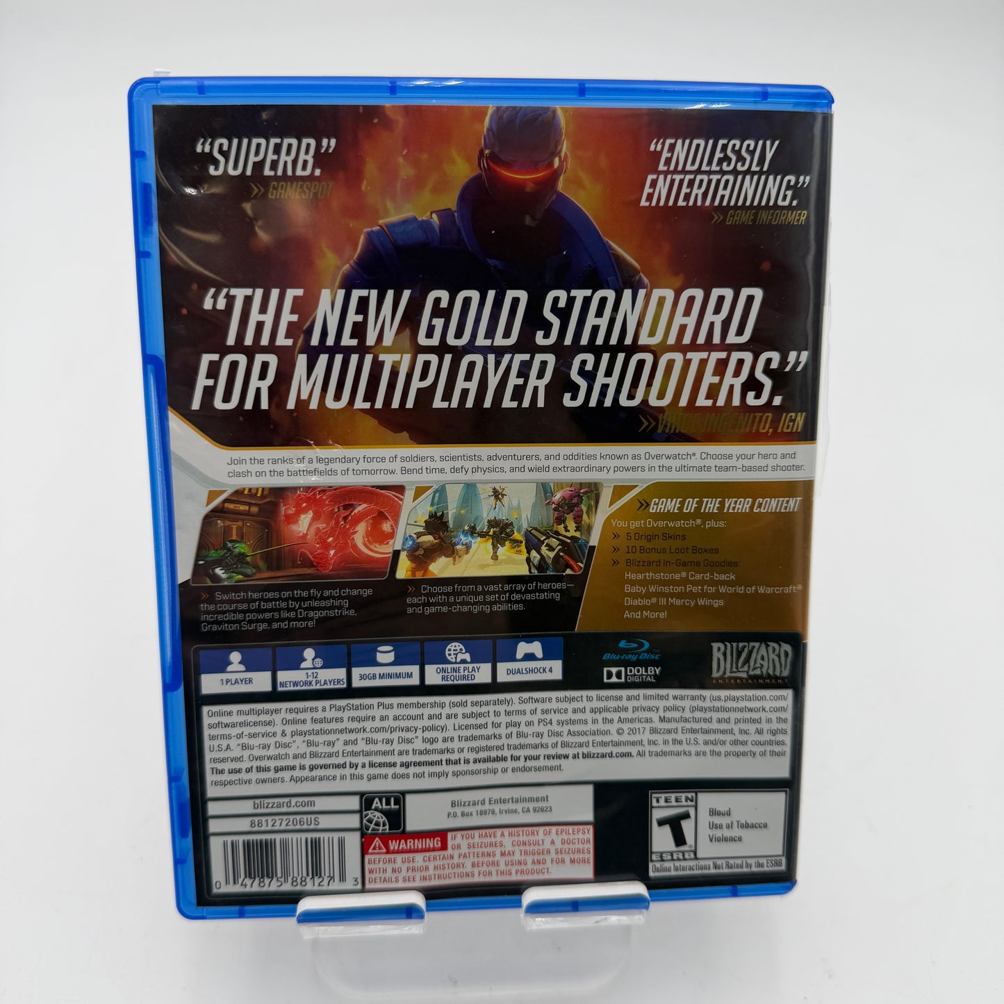 Playstation 4 Overwatch Game of the Year Edition Used with Box