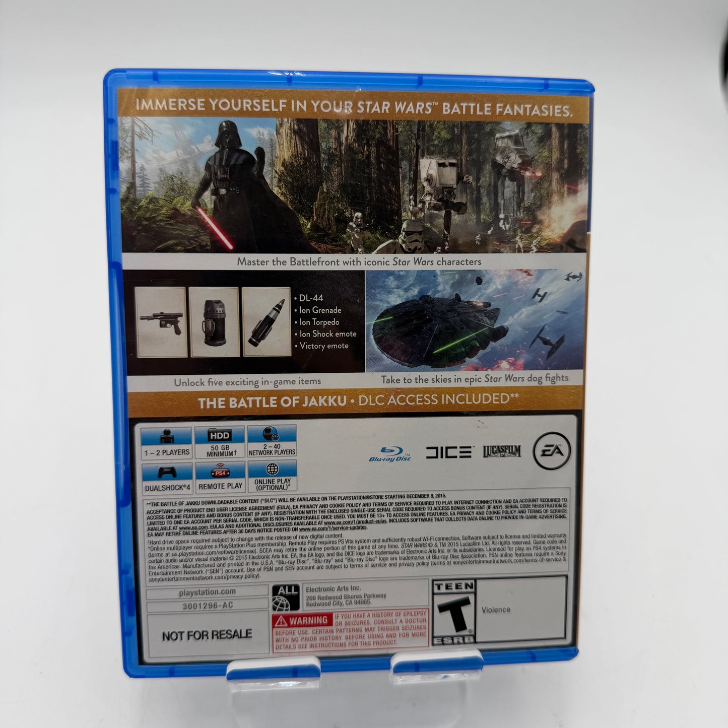 Playstation 4 Star Wars Battlefront Deluxe Edition Game with Box Used
