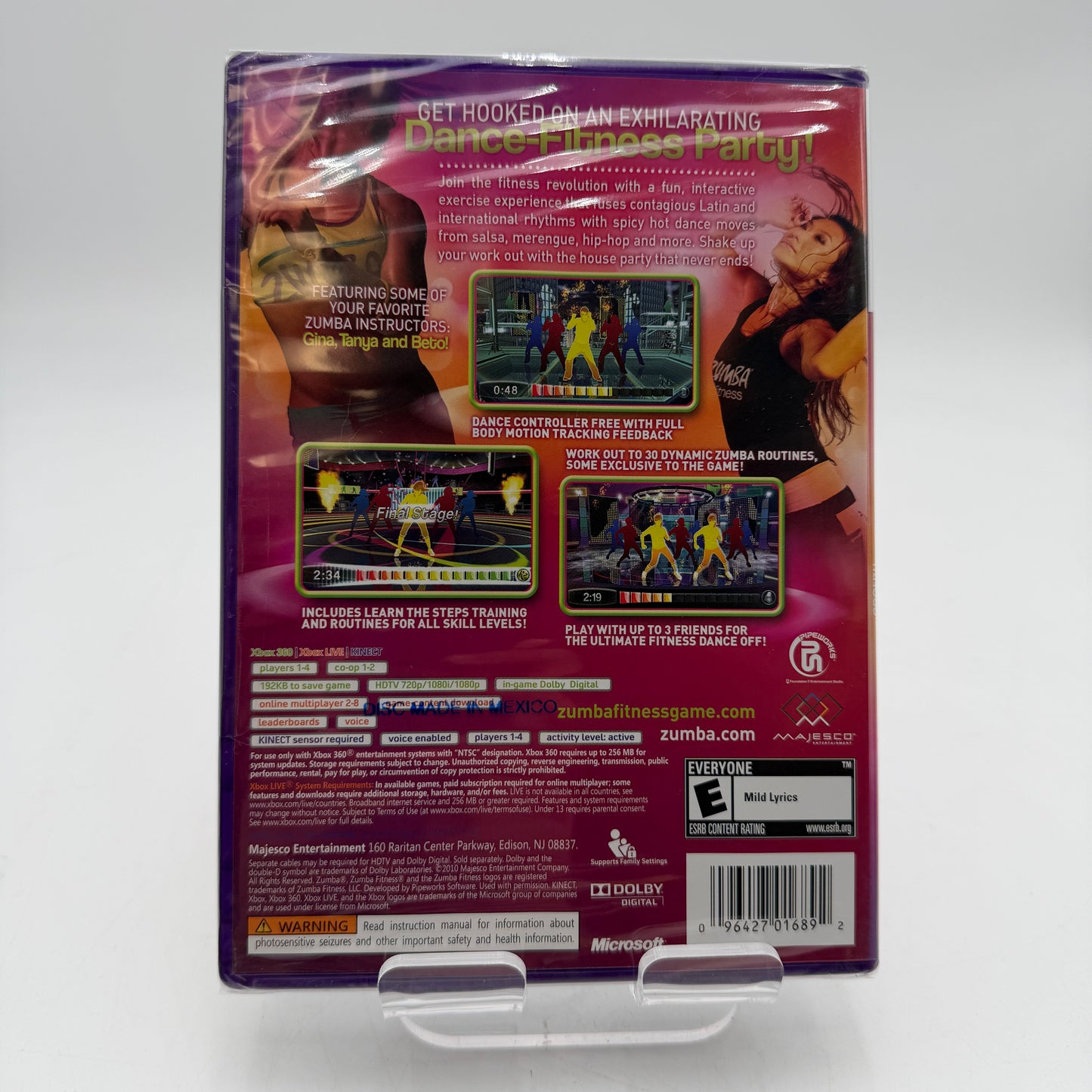 Xbox 360 Zumba Fitness Game NIB