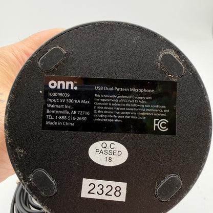 ONN Dual Pattern Microphone