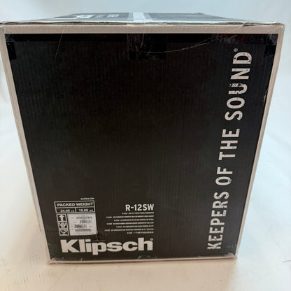 Klipsch R-12SW Subwoofer Black New In Box