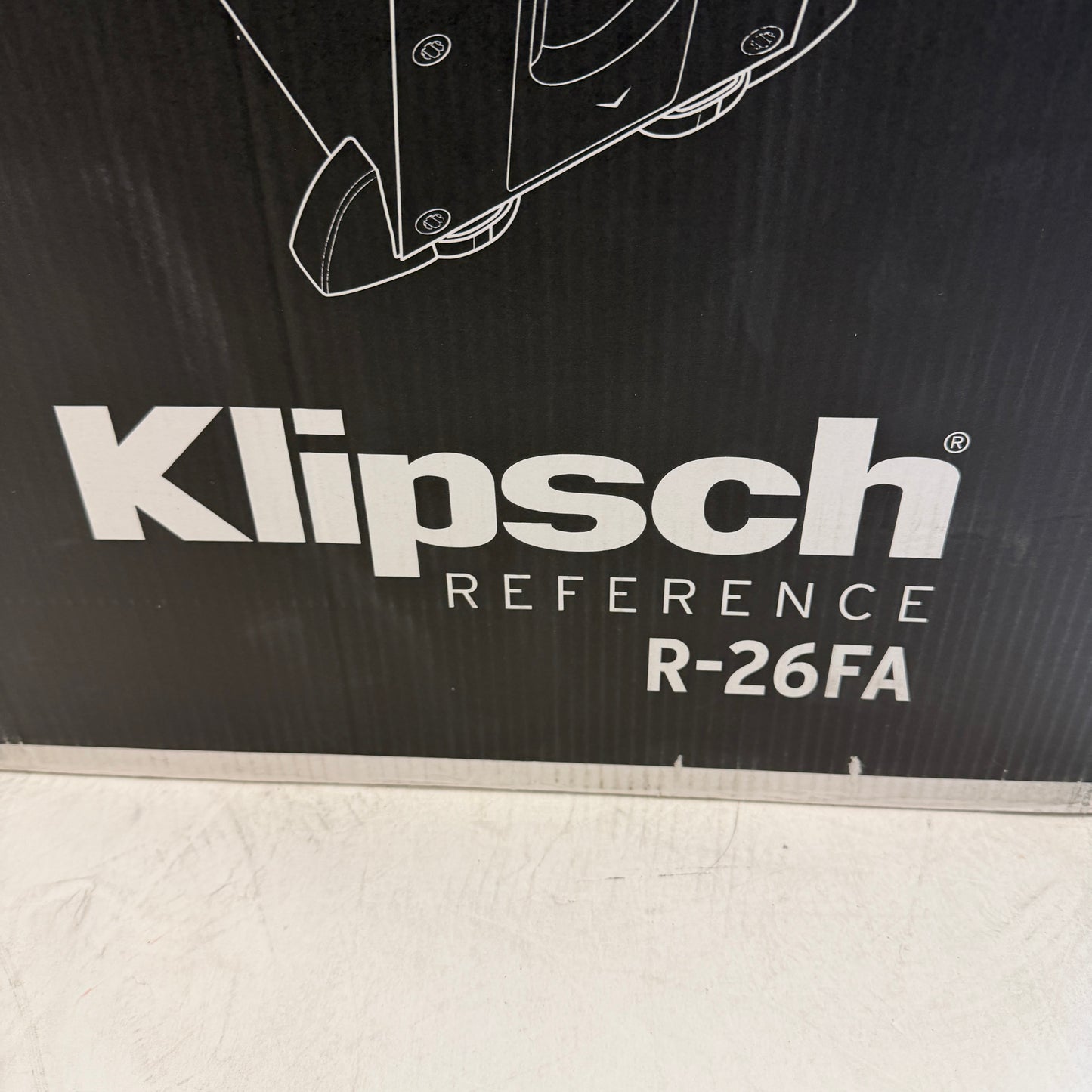 Klipsch R-26FA Floor Standing Speaker Black Used With Box READ
