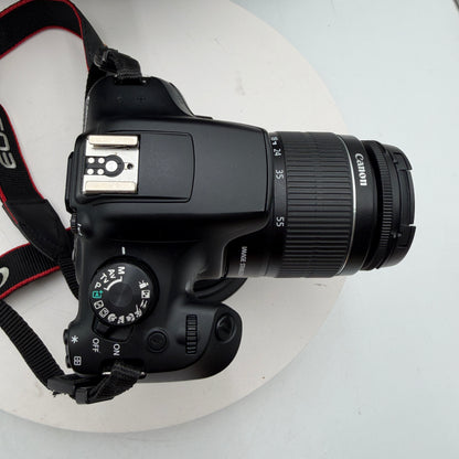 Canon EOS Rebel T6 Digital Camera Black w/ Case, Charger & 18-55mm Lens