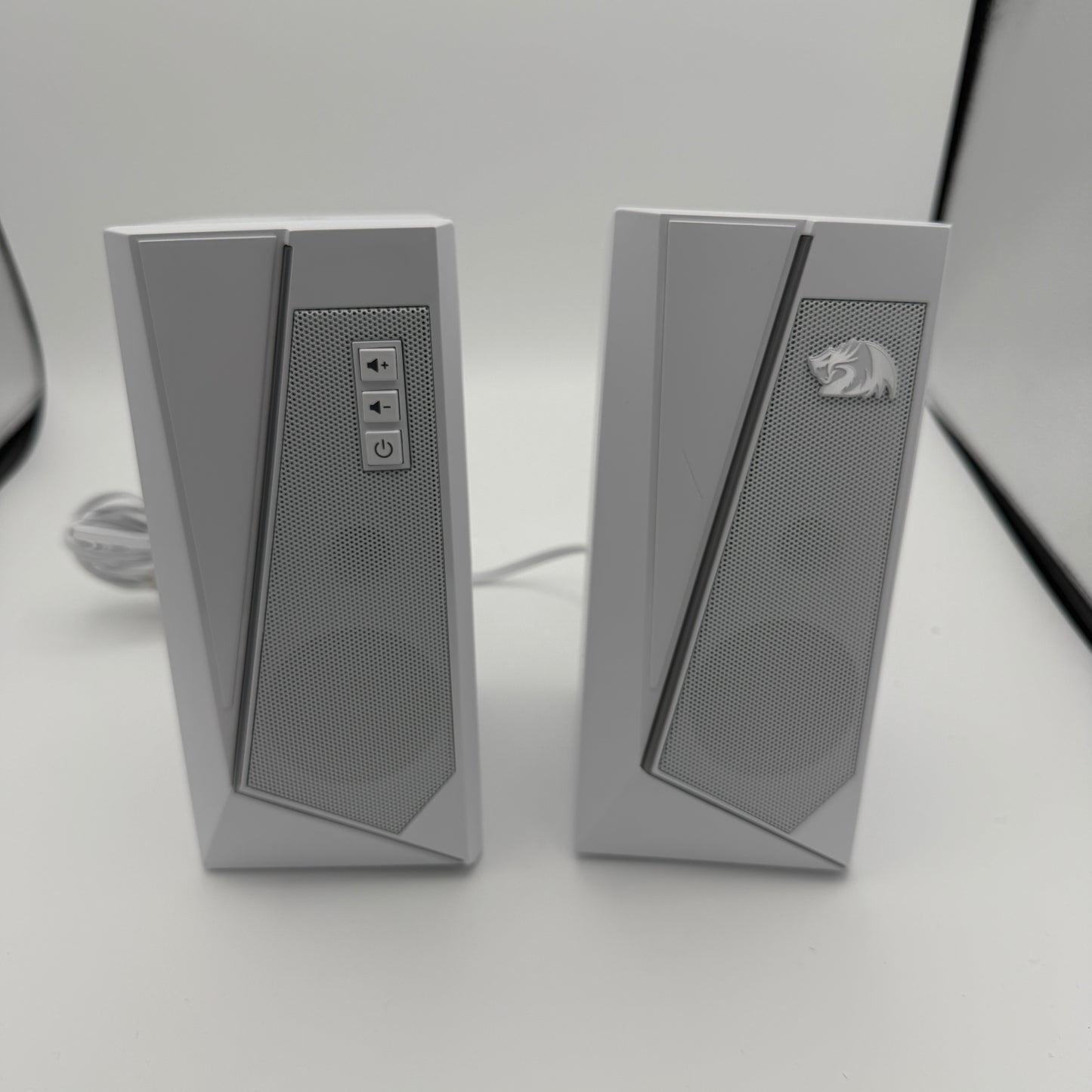 Redragon GS520W RGB Desktop 2.0 Stereo Speakers - White