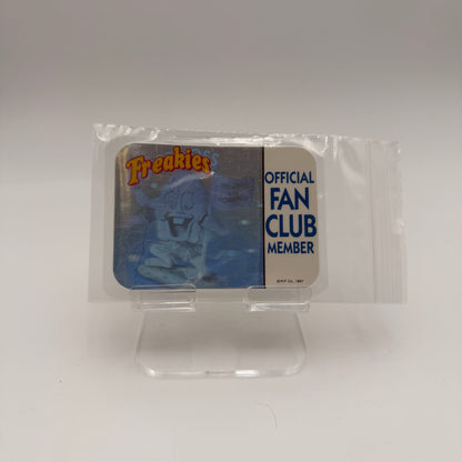 R.P. Co. Freakies Official Fan Club Member Card Silver Used A Condition
