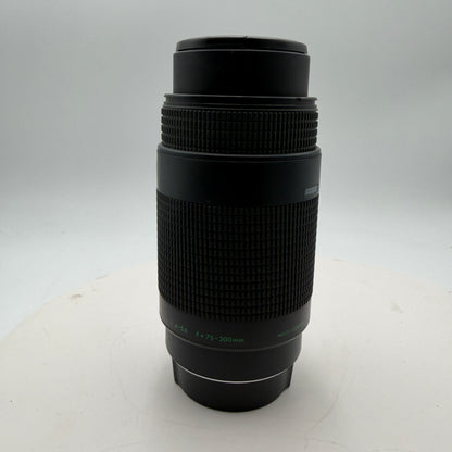 Quantaray CANON AF Tech-10 CN AF 75-300mm 1:4-5.6 Camera Lens with Caps