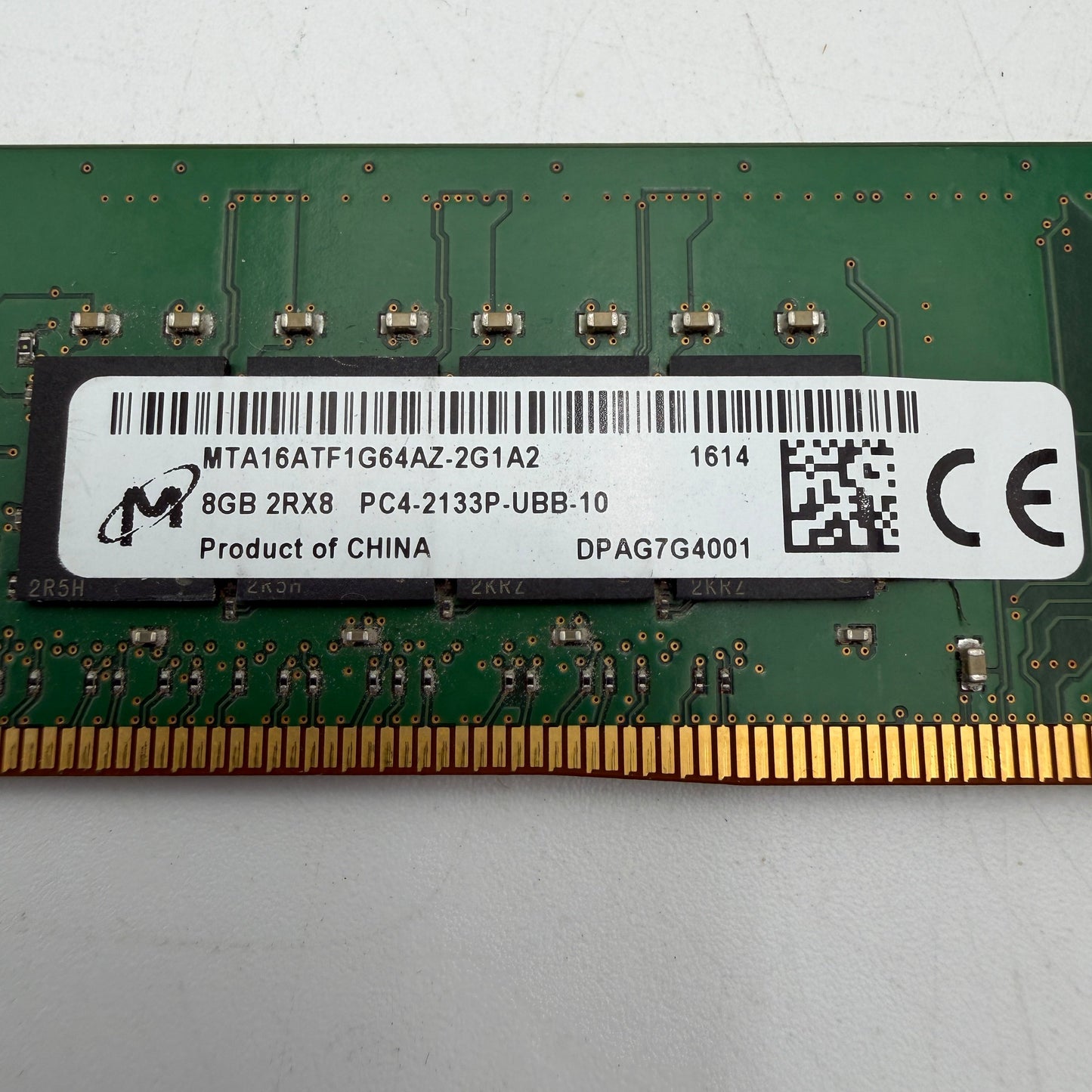 Micron Crucial 8GB 1Rx8 PC4-2400T RAM Desktop Memory