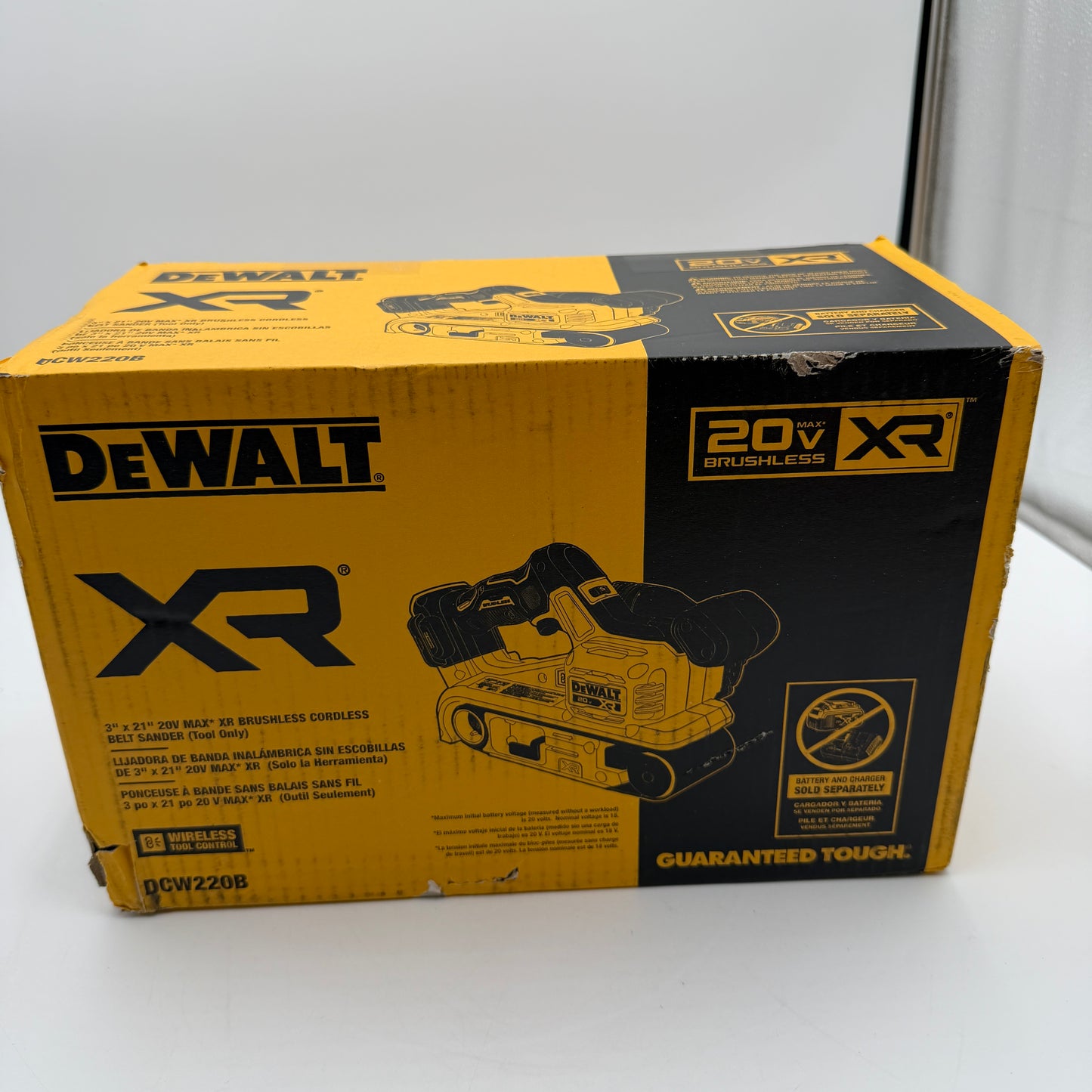 DeWalt DCW220B 20-Volt Cordless Belt Sander Tool-Only Black New In Box