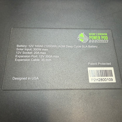 Natures Generator Power Pod Elite Green Used Condition