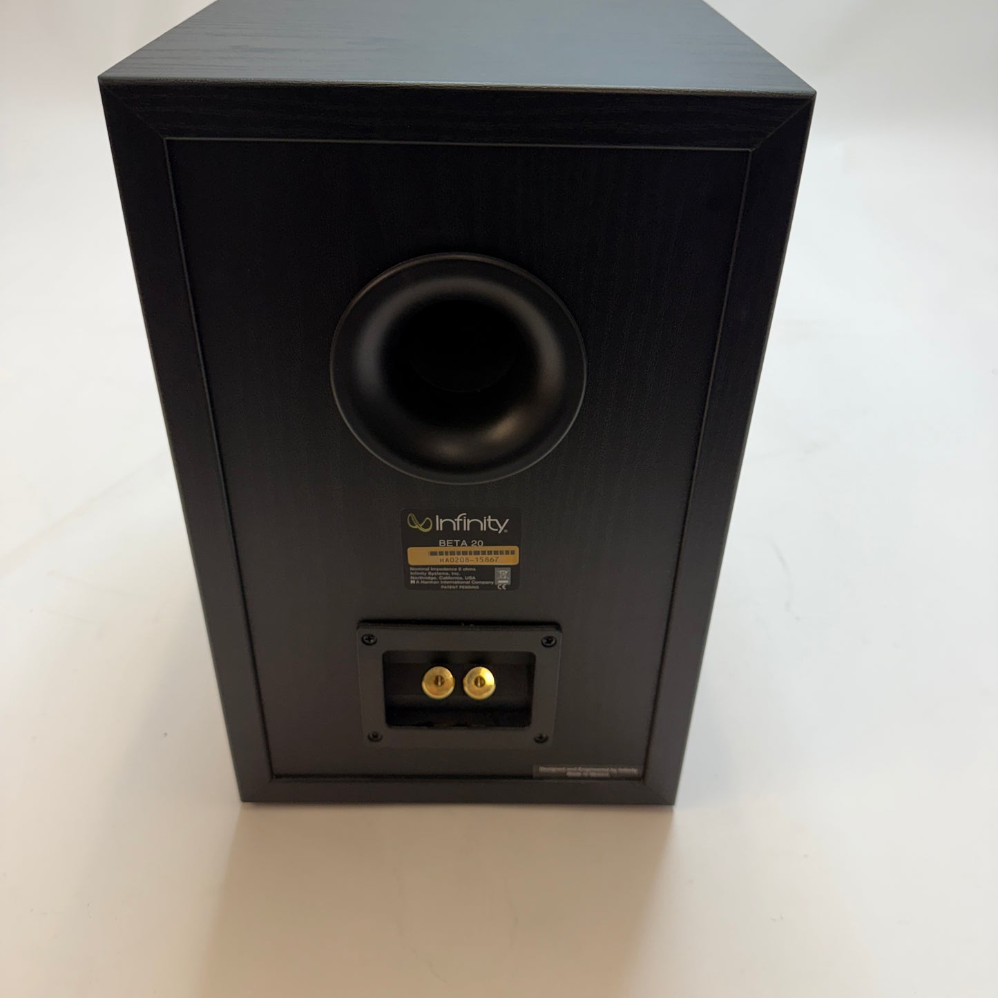 Infinity Beta 20 Bookshelf Speakers x2 Black