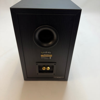 Infinity Beta 20 Bookshelf Speakers x2 Black