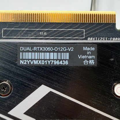 Asus GeForce RTX 3060 OC 12GB GDDR6 Graphics Card - Black