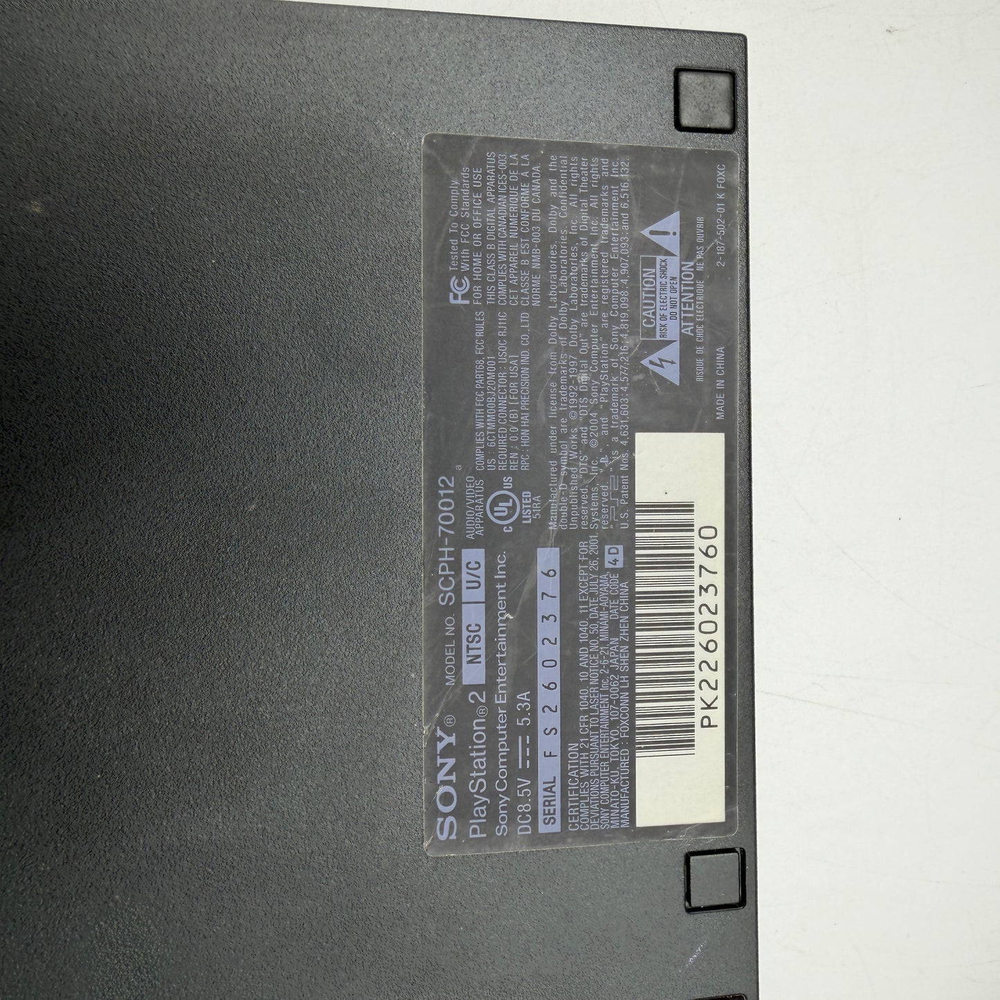 Sony Playstation 2 Slim SPCH-70012 Console Black with Box and Controller