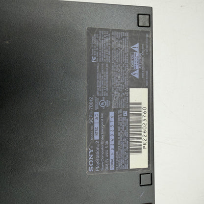 Sony Playstation 2 Slim SPCH-70012 Console Black with Box and Controller