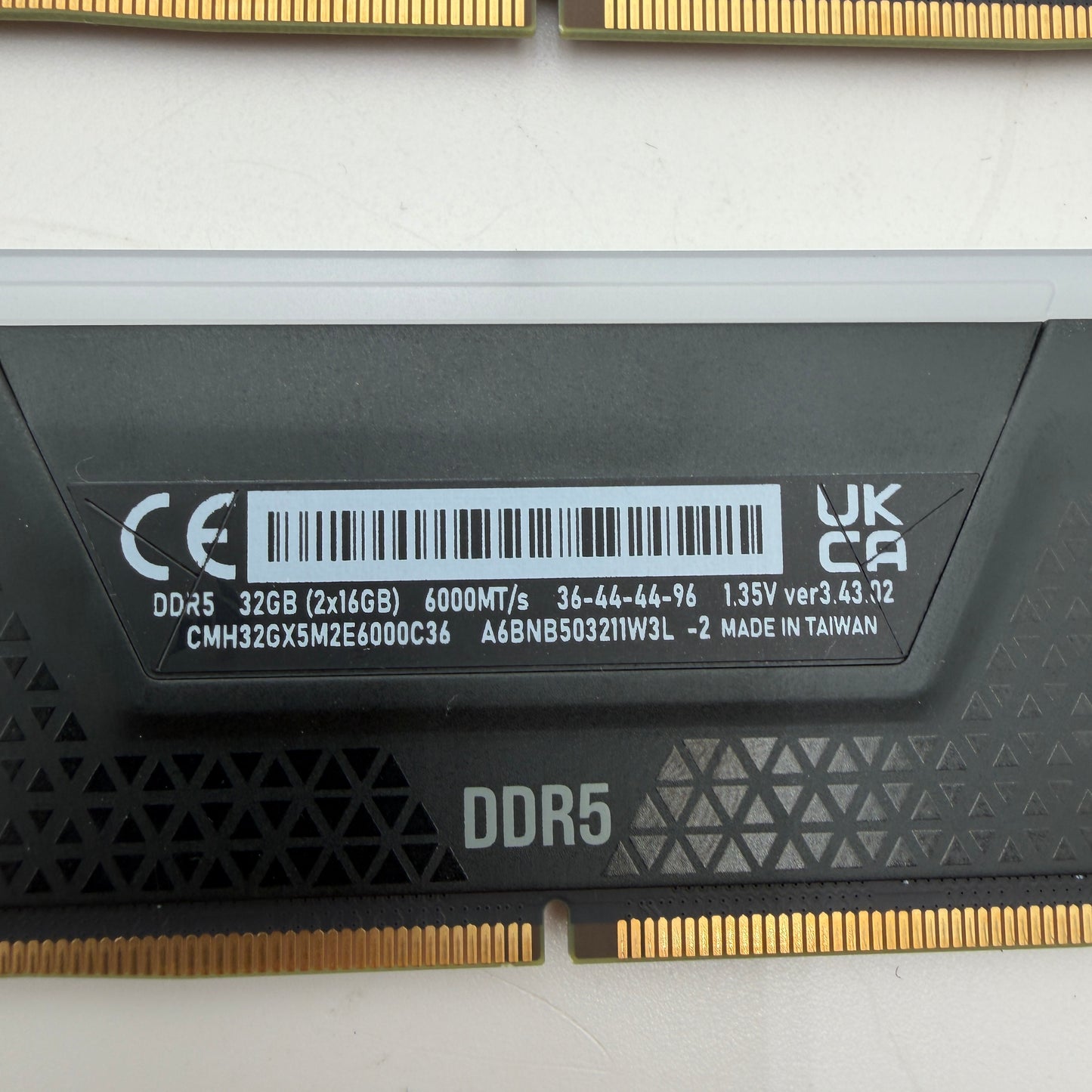 CORSAIR Vengeance RGB 32GB (2x16GB) DDR5 6000MHz RAM Memory Kit