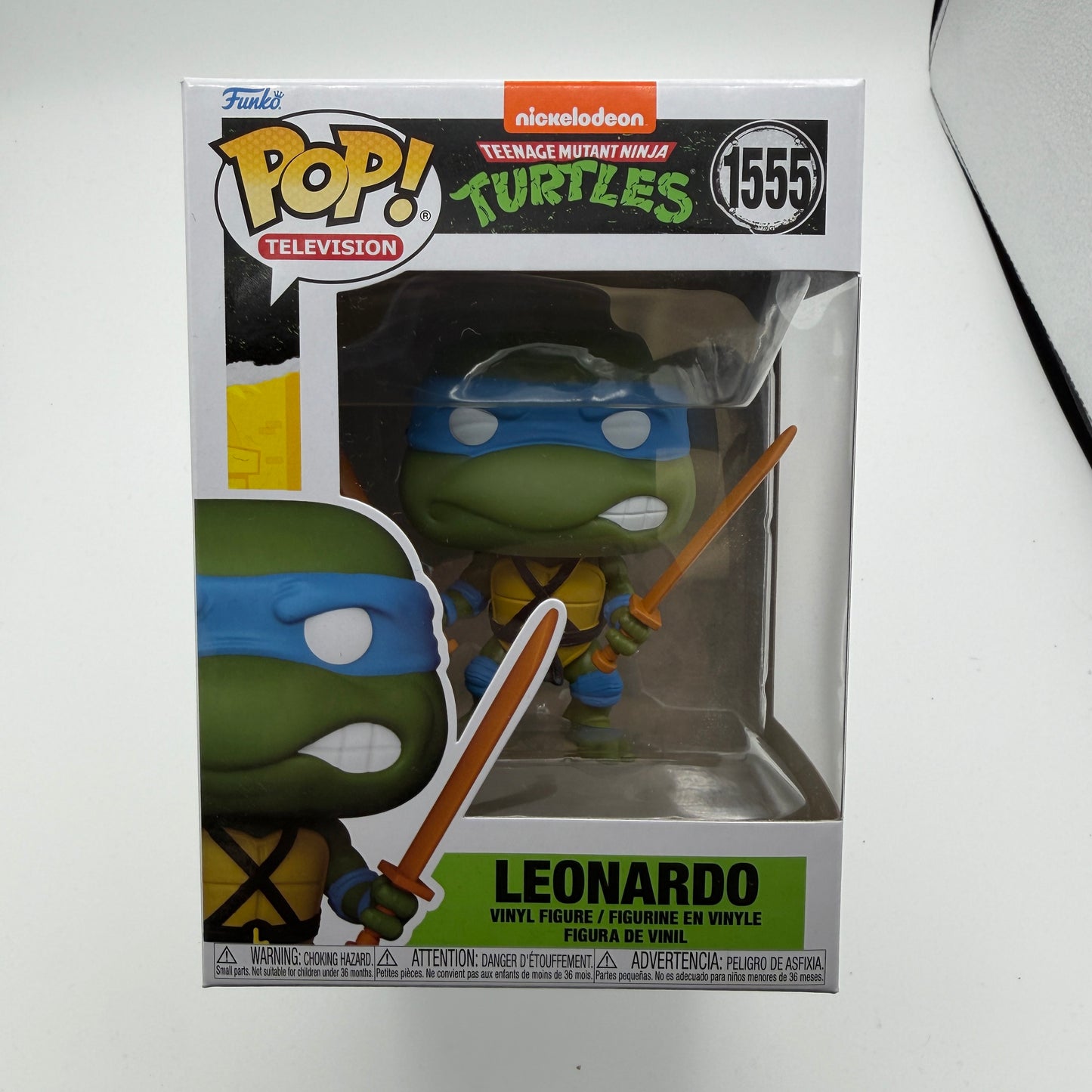 Funko Pop! TMNT Teenage Mutant Ninja Turtles Leonardo with Katana #1555 Collectible Figure