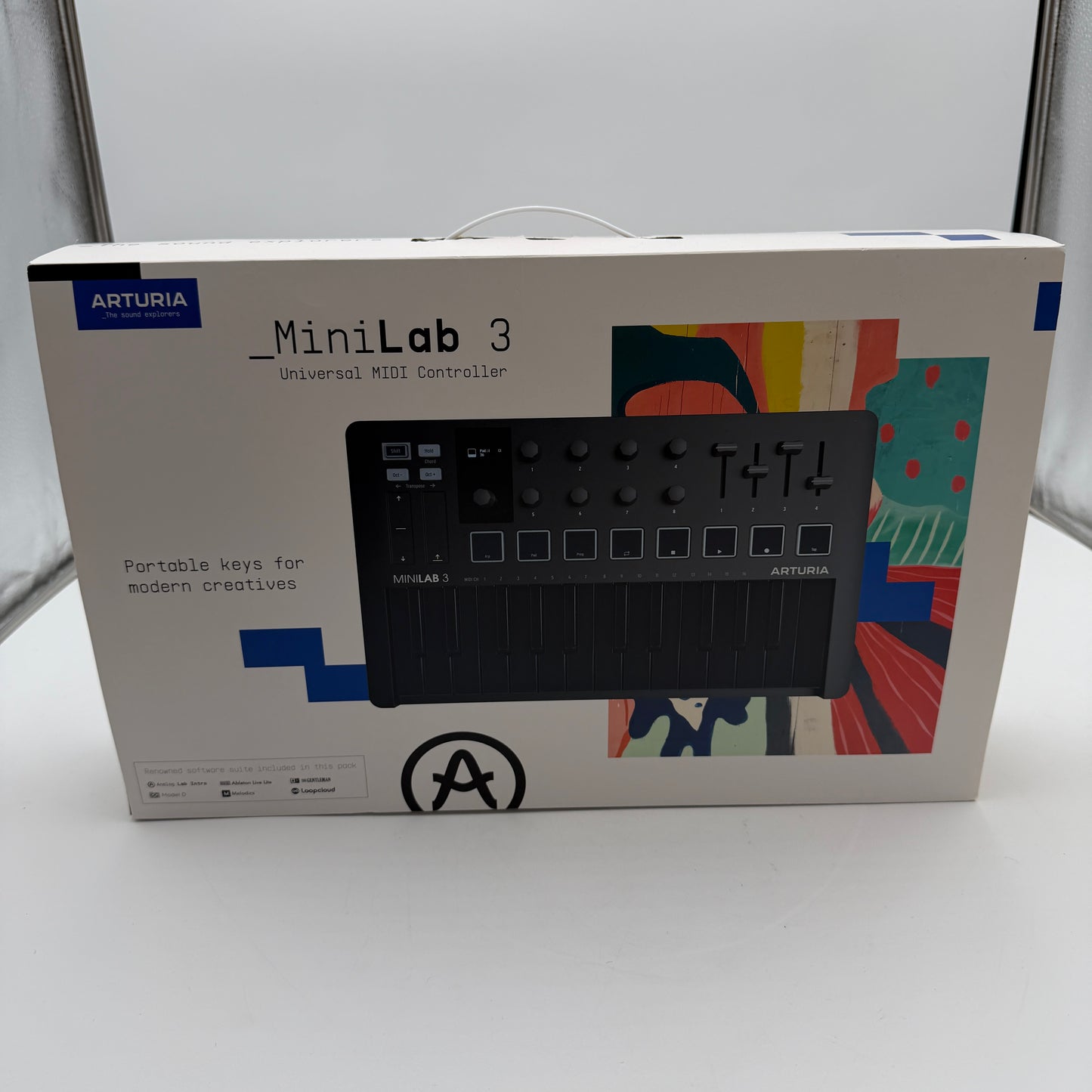 Arturia MiniLab 3 MIDI Controller Silver With Box