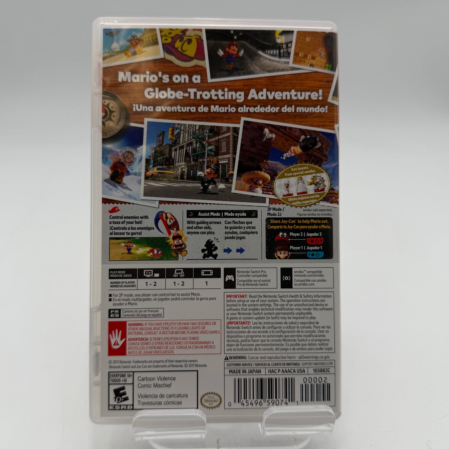 Super Mario Odyssey for Nintendo Switch with Box