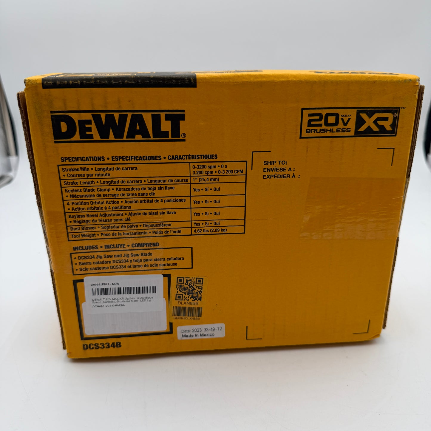 DeWalt DCS334B Jigsaw Power Tool Black New In Box
