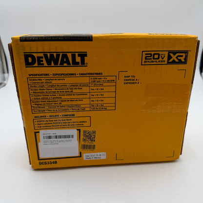 DeWalt DCS334B Jigsaw Power Tool Black New In Box