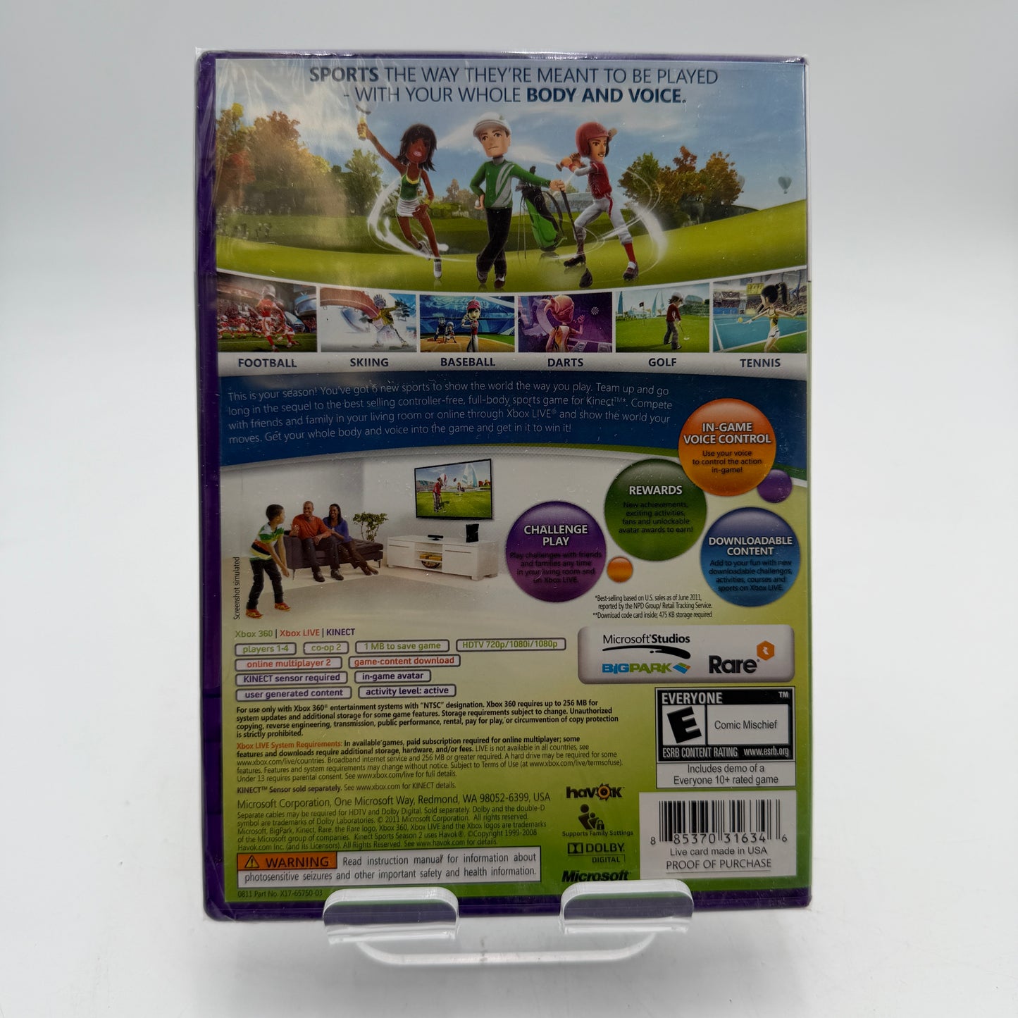 Xbox 360 Kinect Sports: Season Two NIB