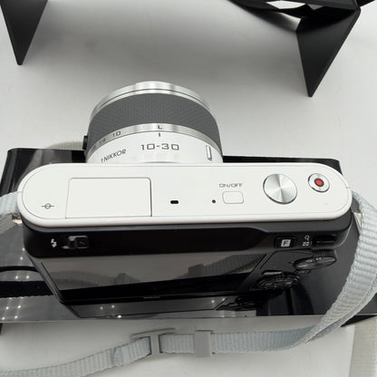 Nikon 1 J1 Digital Camera White With Extras Shutter Count 268