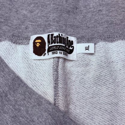 A Bathing Ape College Slim Sweat Pant SZ XL Heather Grey