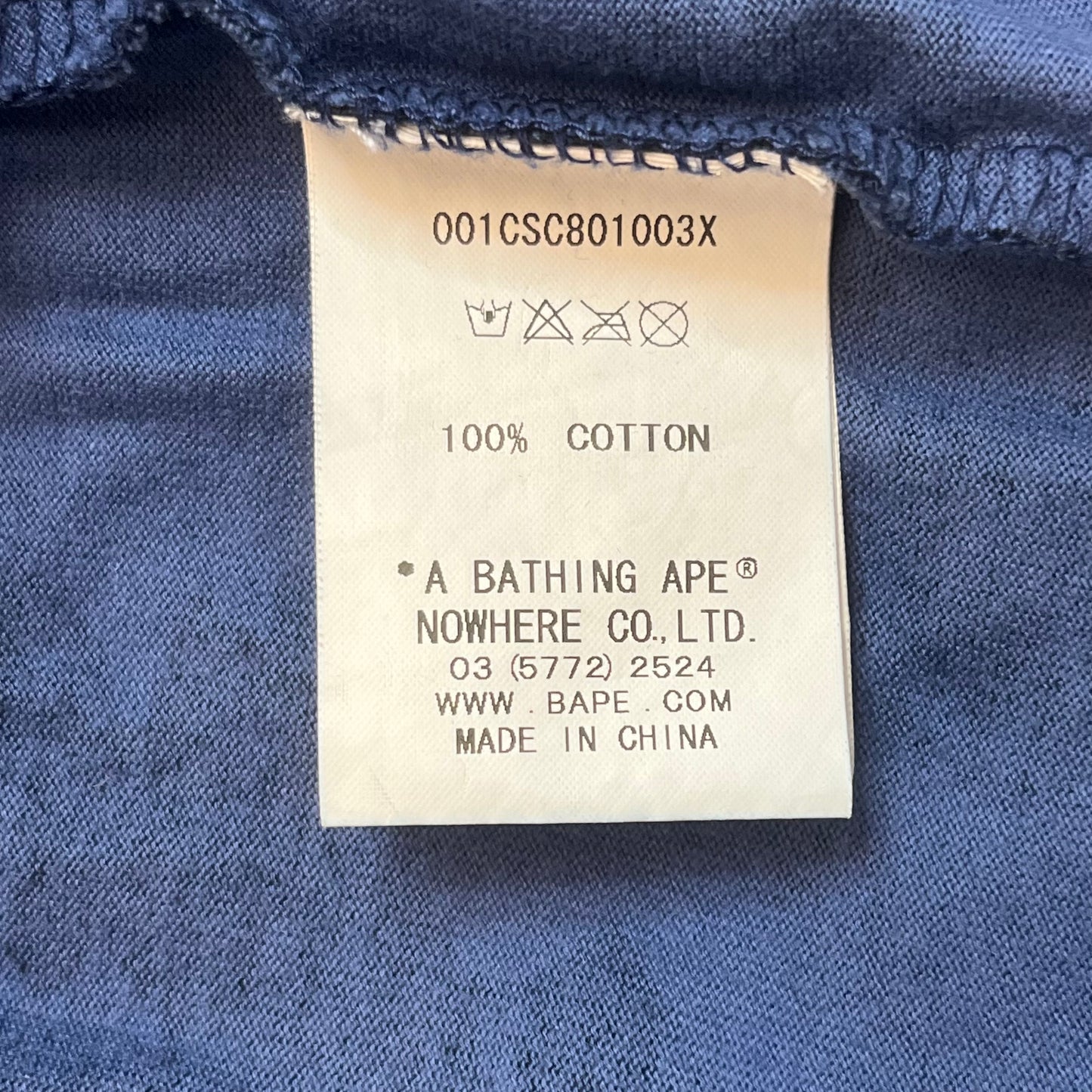 A Bathing Ape Mens Camo Short Sleeve Shirt XL Blue Multi-Colored Used