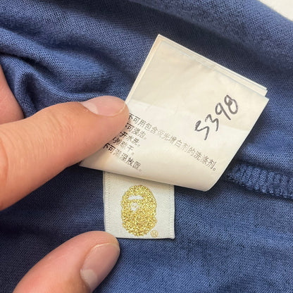 A Bathing Ape Mens Camo Short Sleeve Shirt XL Blue Multi-Colored Used