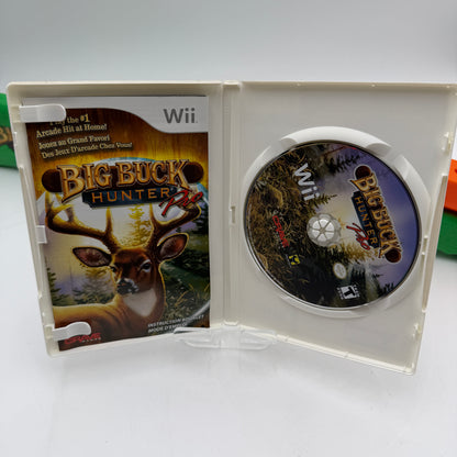 Wii Big Buck Hunter Pro Video Game with Box & Gun