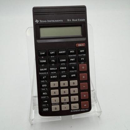 Texas Instruments Vintage TI BA Real Estate Business Calculator - Brown - Used