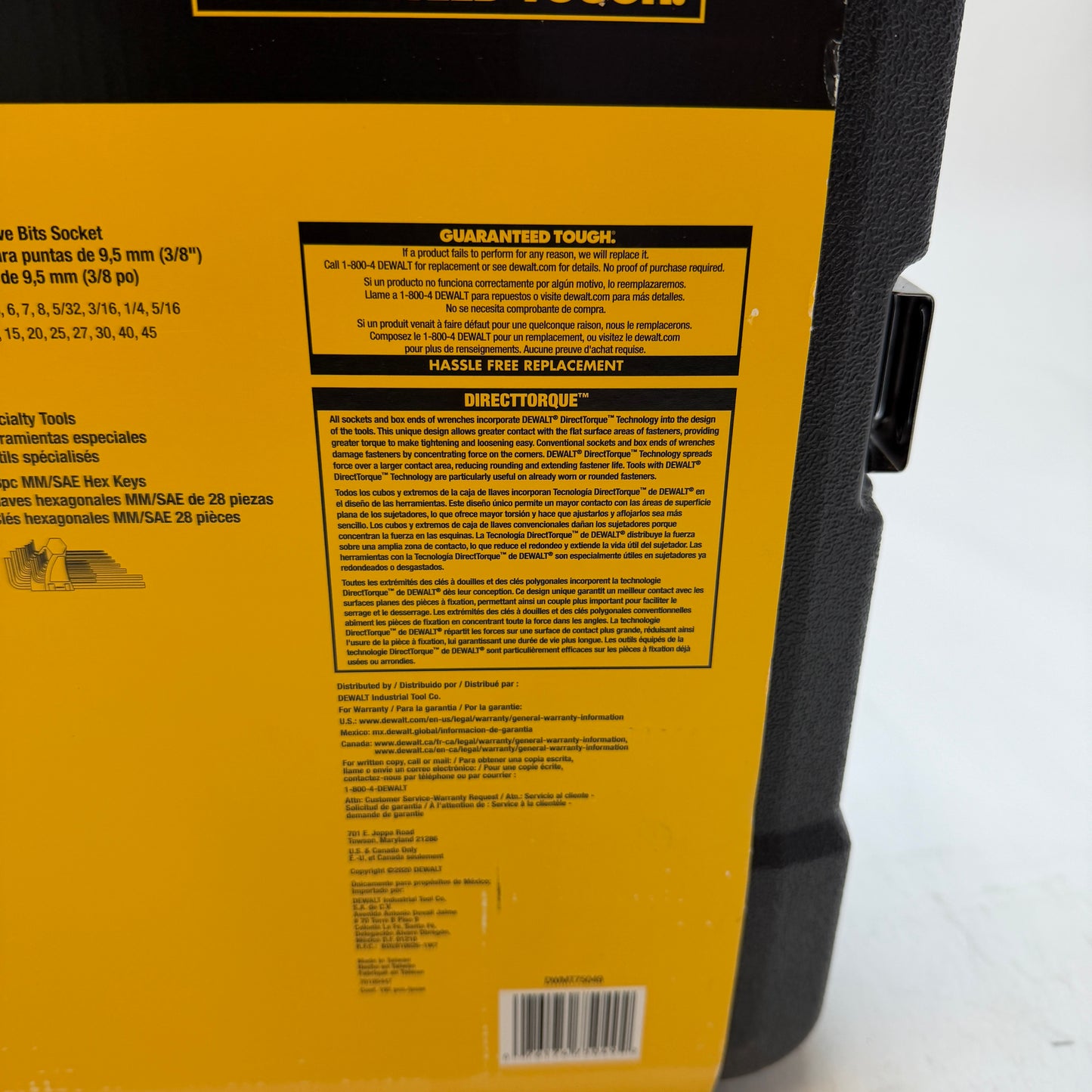 Dewalt 192 Piece Mechanics Tool Set NIB