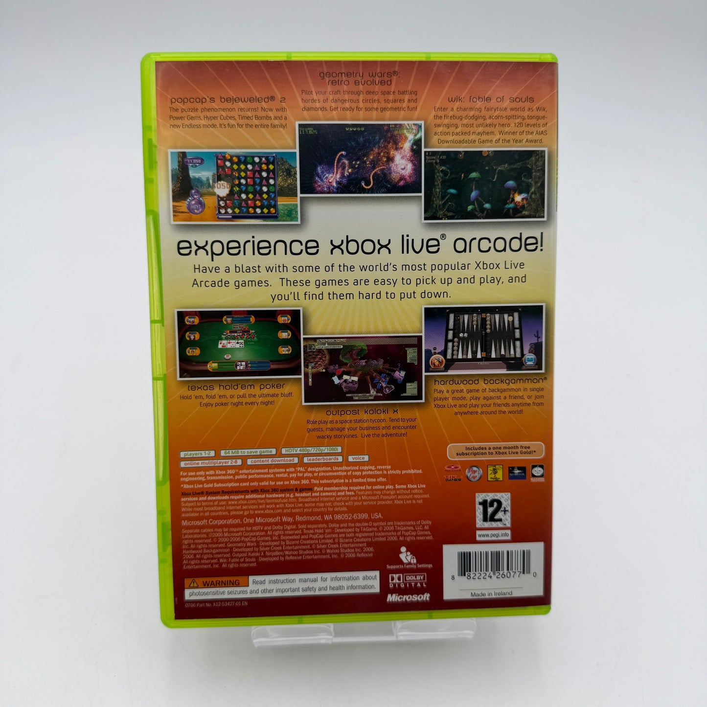 Used Xbox 360 Xbox Live Arcade Video Game with Box
