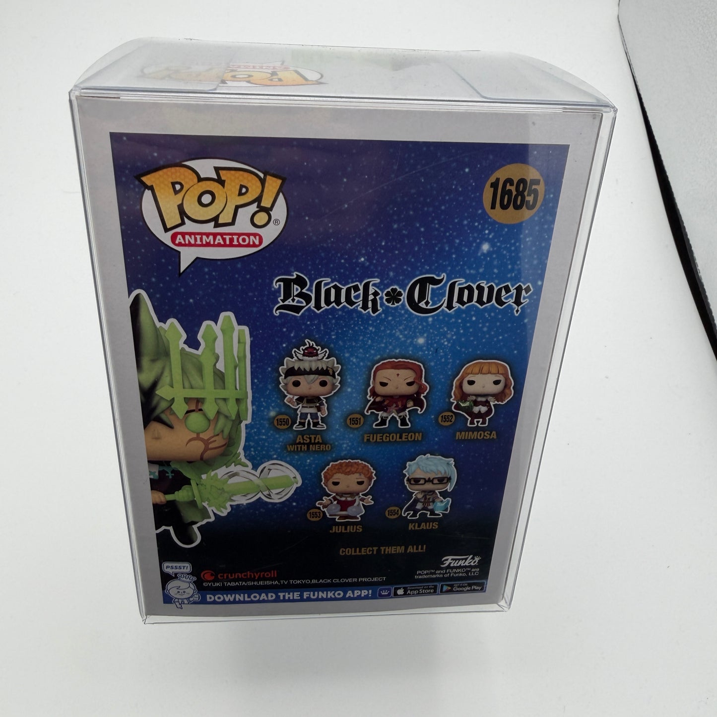Funko Pop! Animation Black Clover Chalice Exclusive Yuno #1685 with Protector