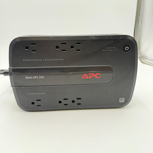 APC Back-UPS 350 Surge Protector Black NO BATTERY