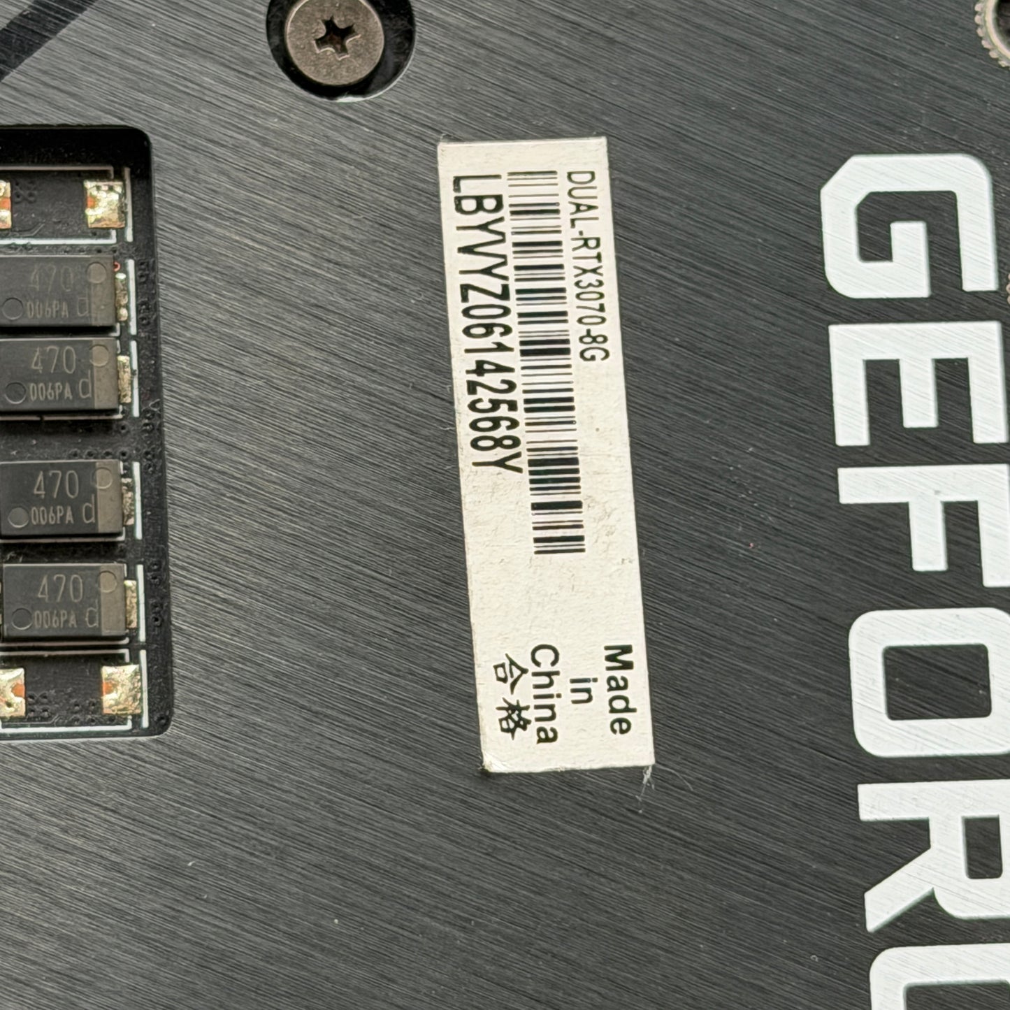 ASUS NVIDIA GeForce RTX 3070 Dual OC 8GB GDDR6 GPU
