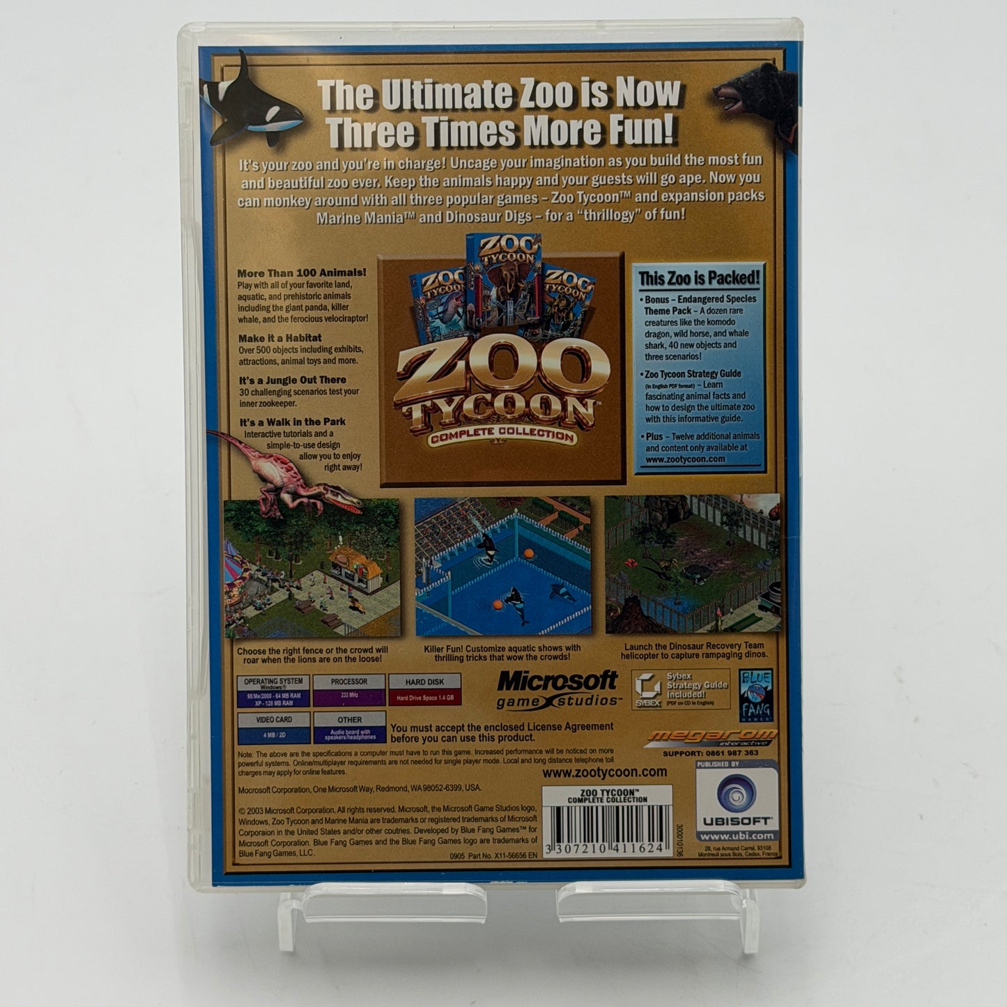 Microsoft Zoo Tycoon Complete Collection Game Black with Box