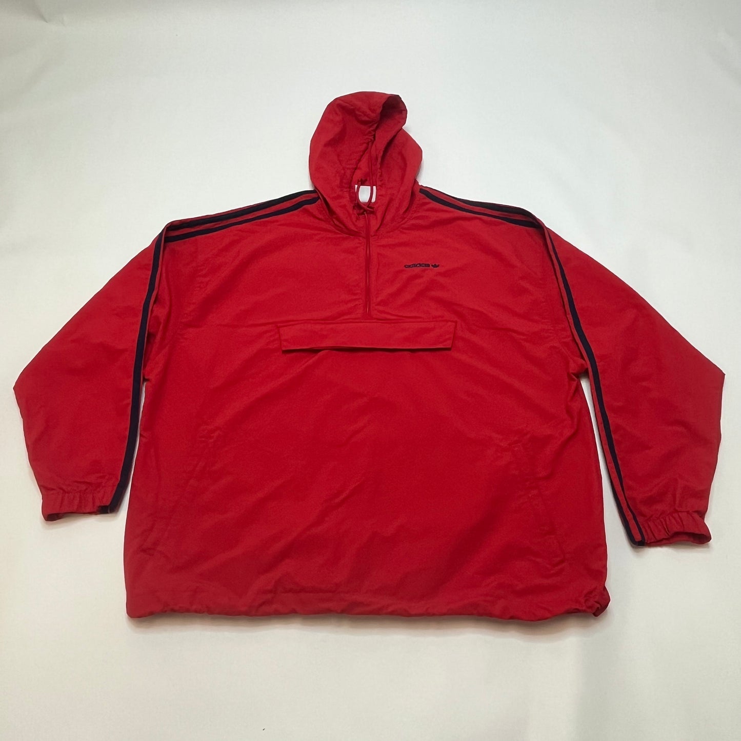 Adidas Men's Nylon Windbreaker Pullover XL Red Used