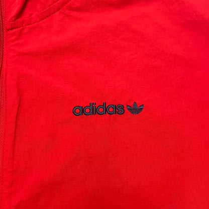 Adidas Men's Nylon Windbreaker Pullover XL Red Used