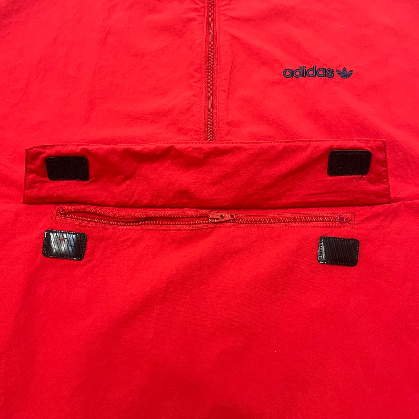 Adidas Men's Nylon Windbreaker Pullover XL Red Used