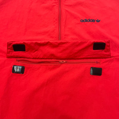 Adidas Men's Nylon Windbreaker Pullover XL Red Used