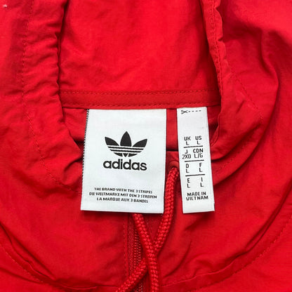 Adidas Men's Nylon Windbreaker Pullover XL Red Used