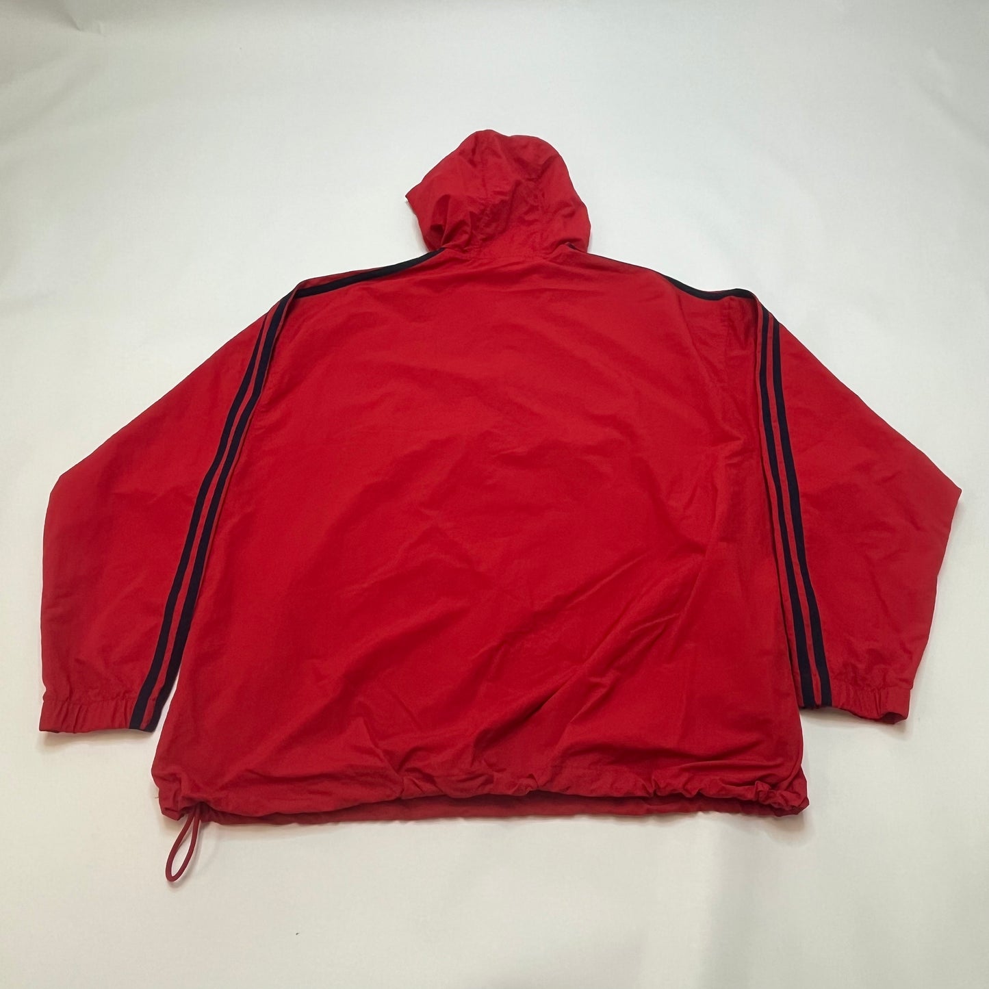 Adidas Men's Nylon Windbreaker Pullover XL Red Used